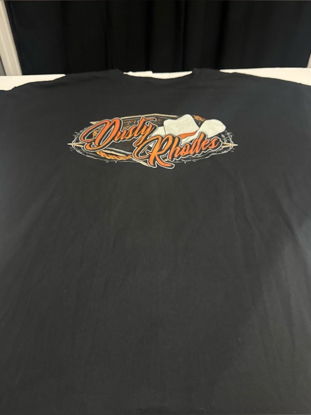 2XL Black Dusty Rhodes T Shirt Pit 24.5 Length 29